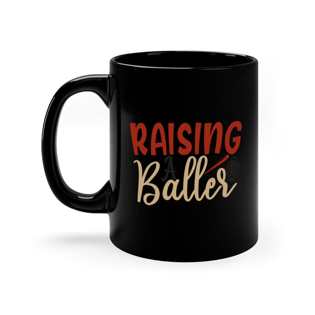 raising a baller 2278#- softball-Mug / Coffee Cup