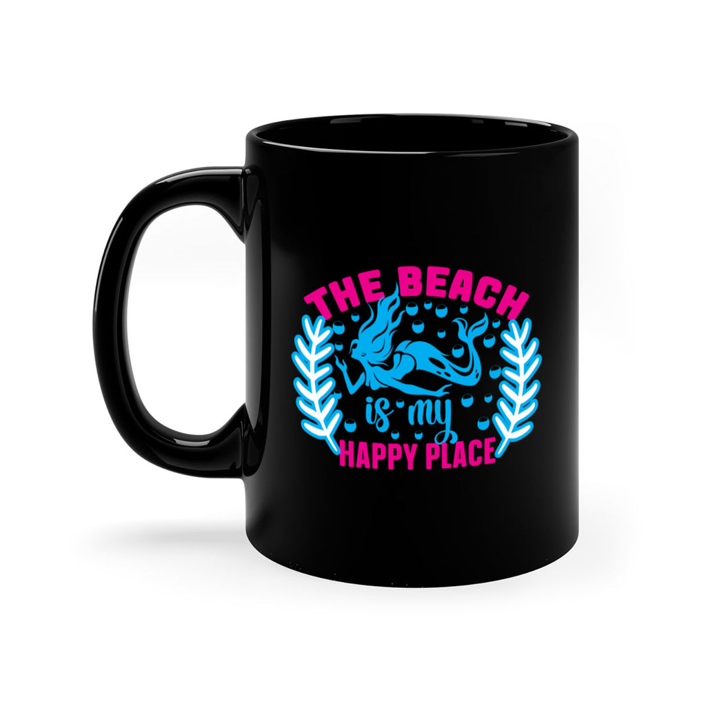 the beach is my happy place 626#- mermaid-Mug / Coffee Cup