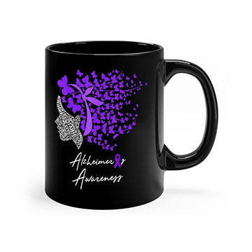 Alzheimers Awareness Shirt Alzheimers Purple Butterflies 23#- alzheimers-Mug / Coffee Cup