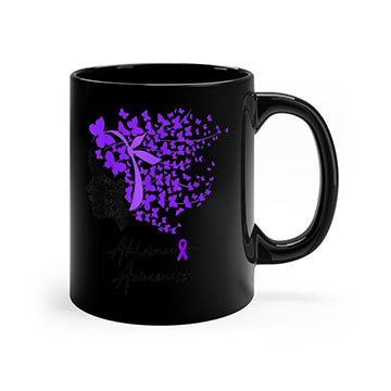 Alzheimers Awareness Shirt Alzheimers Purple Butterflies 24#- alzheimers-Mug / Coffee Cup