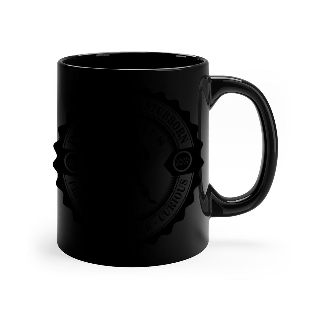 Aquarius balck 44#- zodiac-Mug / Coffee Cup