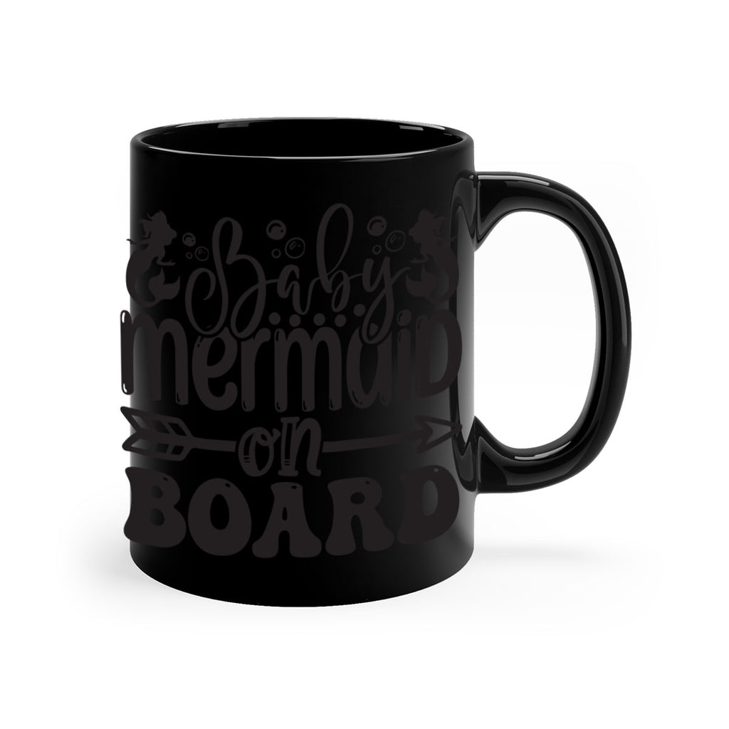 Baby mermaid on board 34#- mermaid-Mug / Coffee Cup