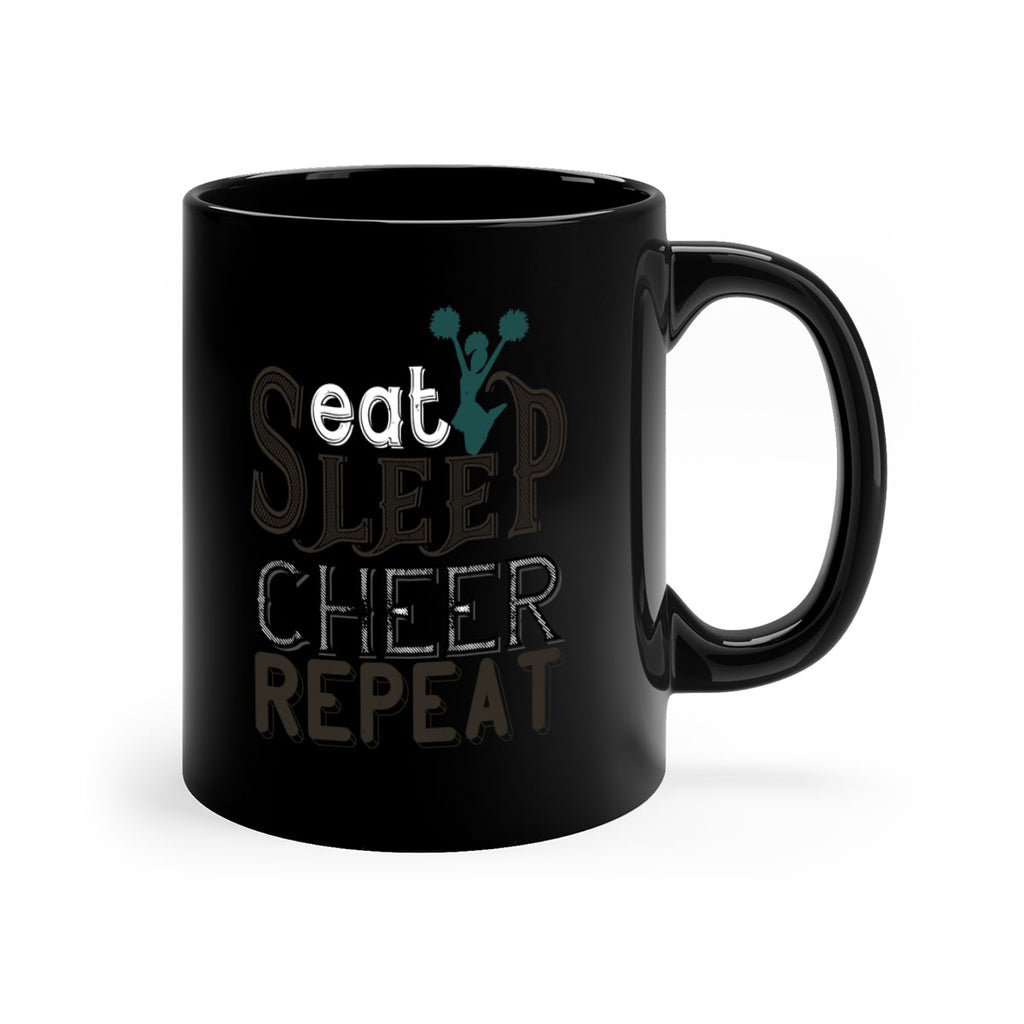 Eat sleep cheer mom 1318#- football-Mug / Coffee Cup