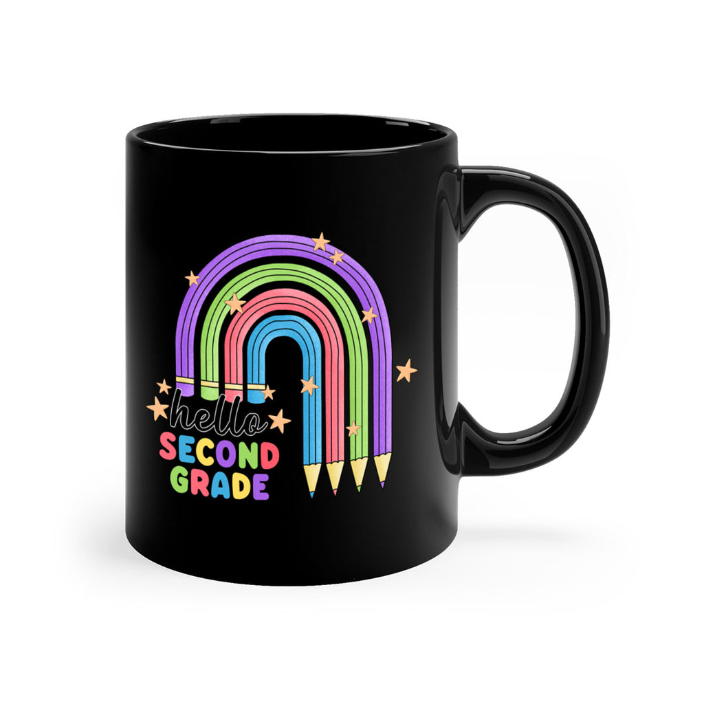 Hello 2nd Grade Pencil Rainbow 11#- second grade-Mug / Coffee Cup