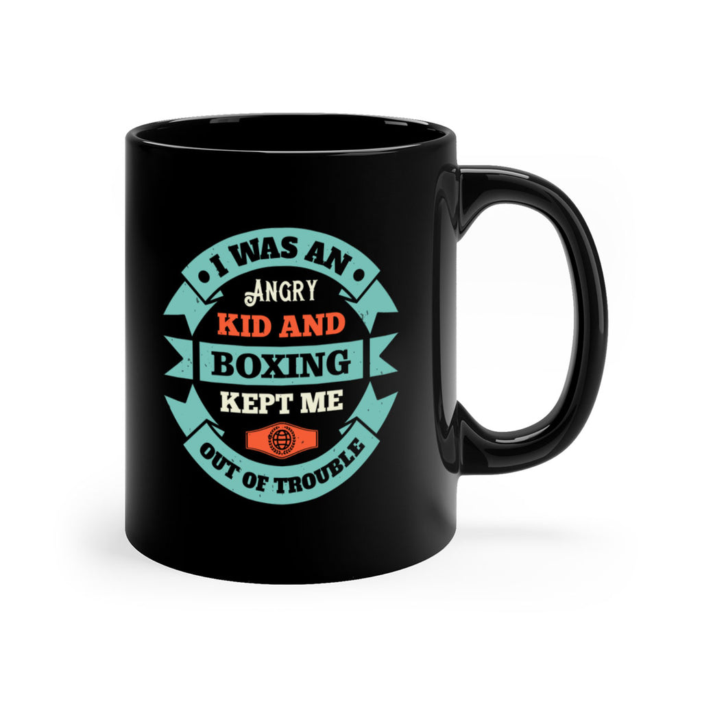 I was an angry kid and boxing kept me out of trouble 1977#- boxing-Mug / Coffee Cup