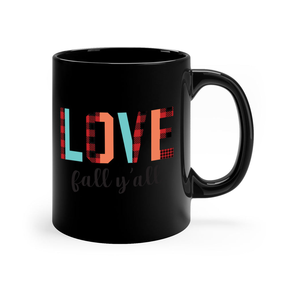 Love fall yall 411#- fall-Mug / Coffee Cup