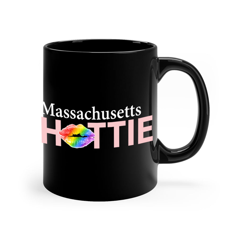 Massachusetts Hottie with rainbow lips 72#- Hottie Collection-Mug / Coffee Cup