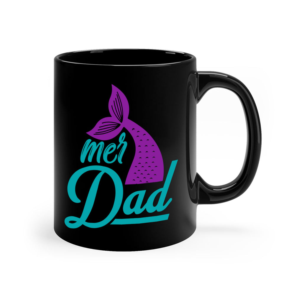 Mer Dad 325#- mermaid-Mug / Coffee Cup