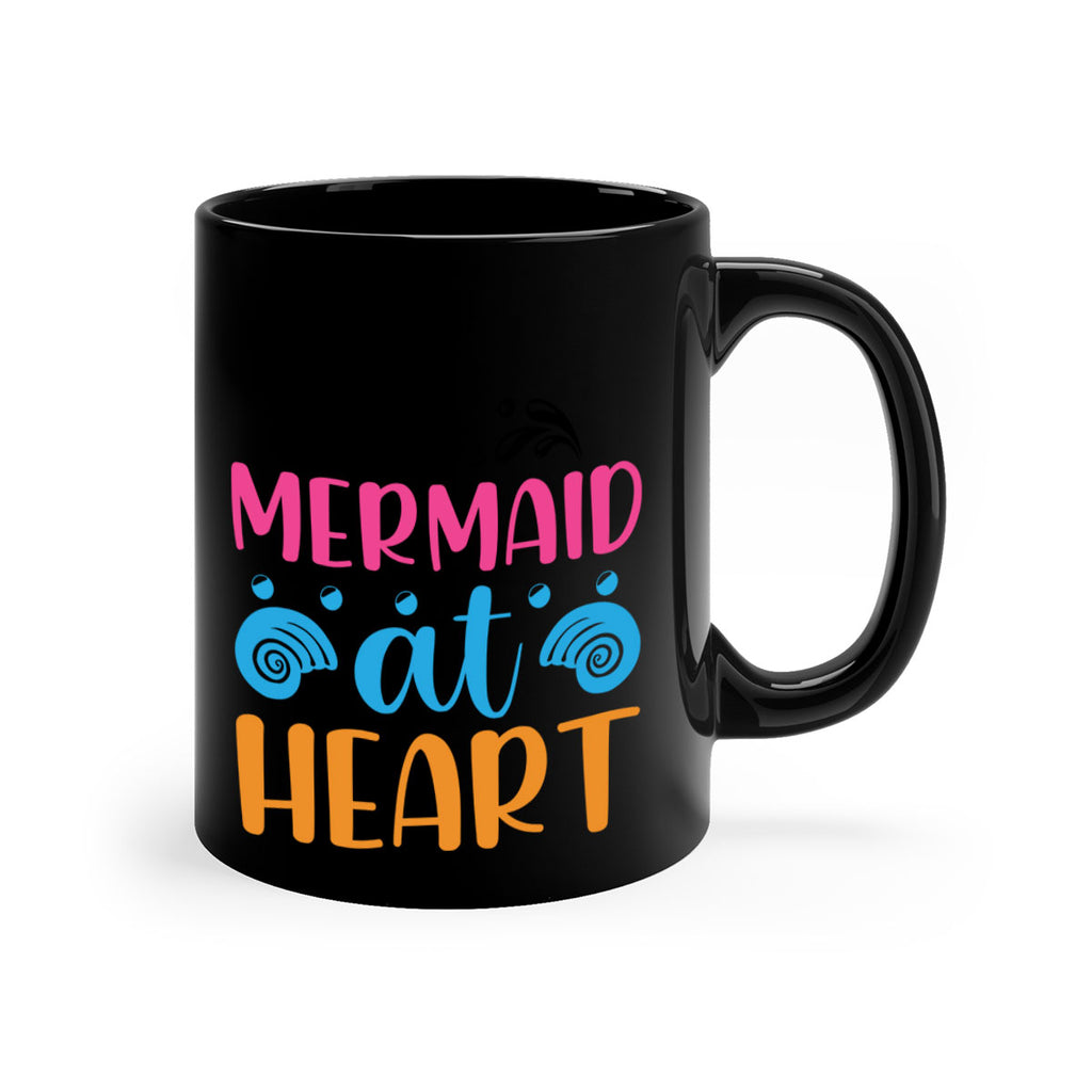 Mermaid at heart Design 396#- mermaid-Mug / Coffee Cup