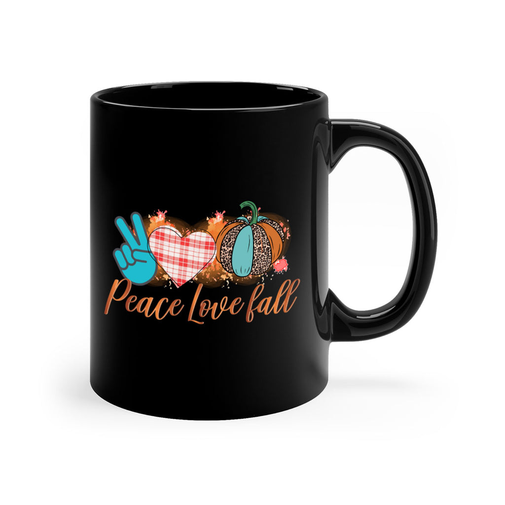 Peace Love Fall 466#- fall-Mug / Coffee Cup