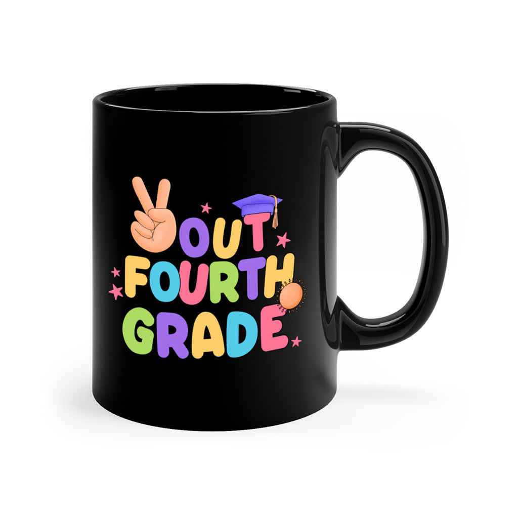 Peace Out 4th Grade Peace 19#- 4th grade-Mug / Coffee Cup