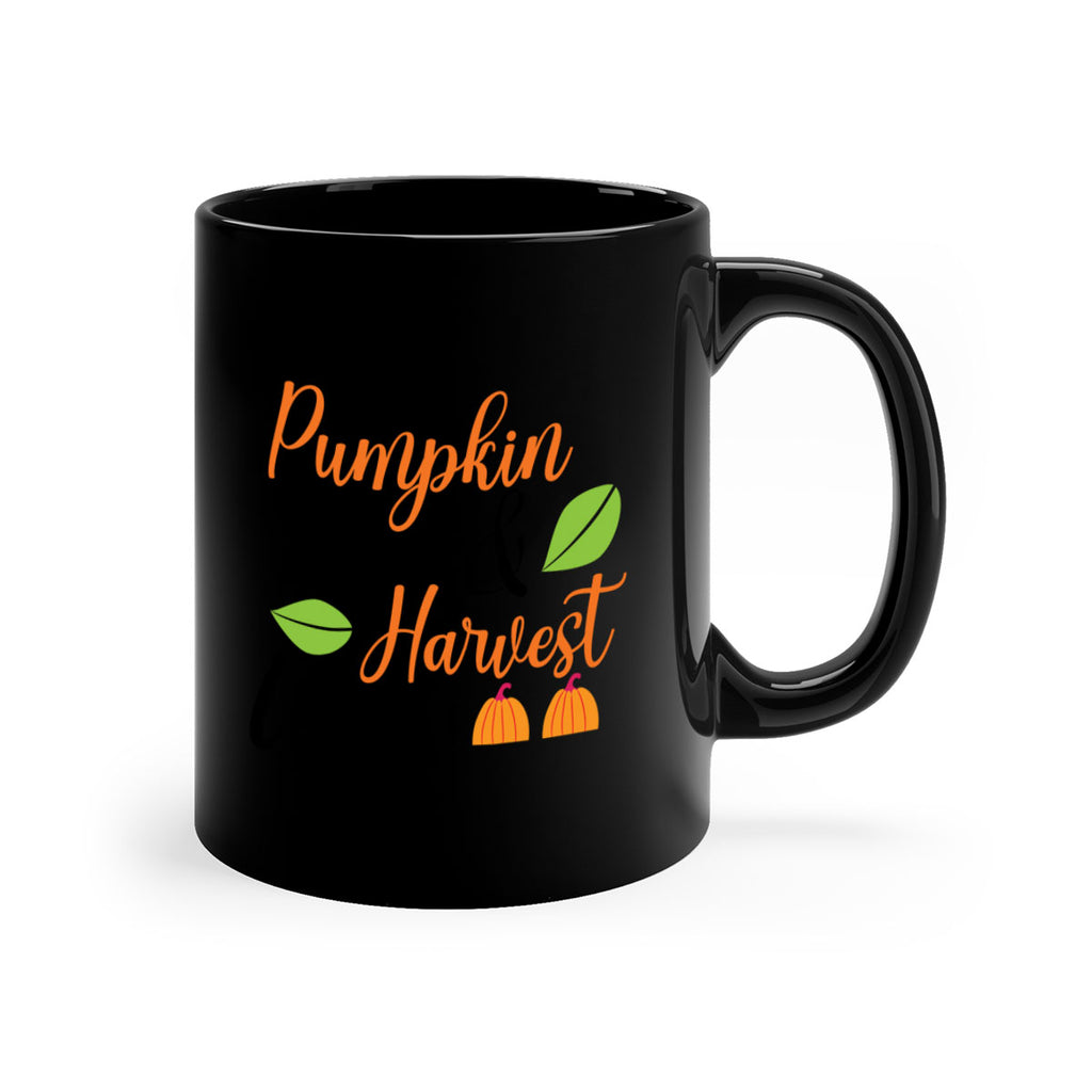 Pumpkin Kisses Harvest Wishes 523#- fall-Mug / Coffee Cup