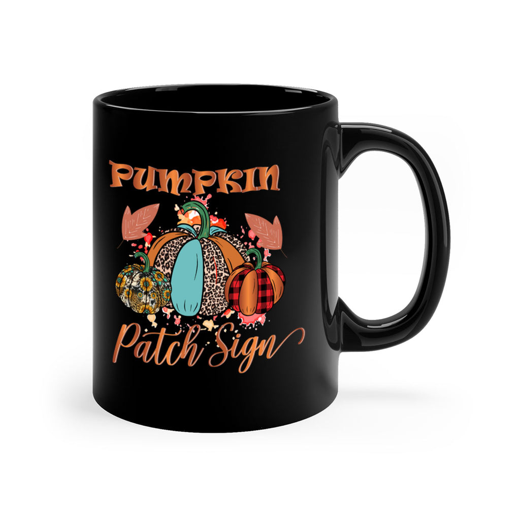 Pumpkin Patch Sign 530#- fall-Mug / Coffee Cup