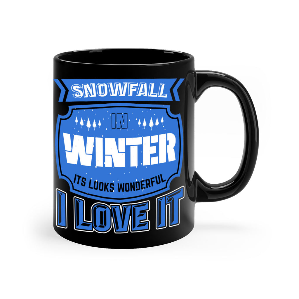 Snowfall in Winter 372#- winter-Mug / Coffee Cup