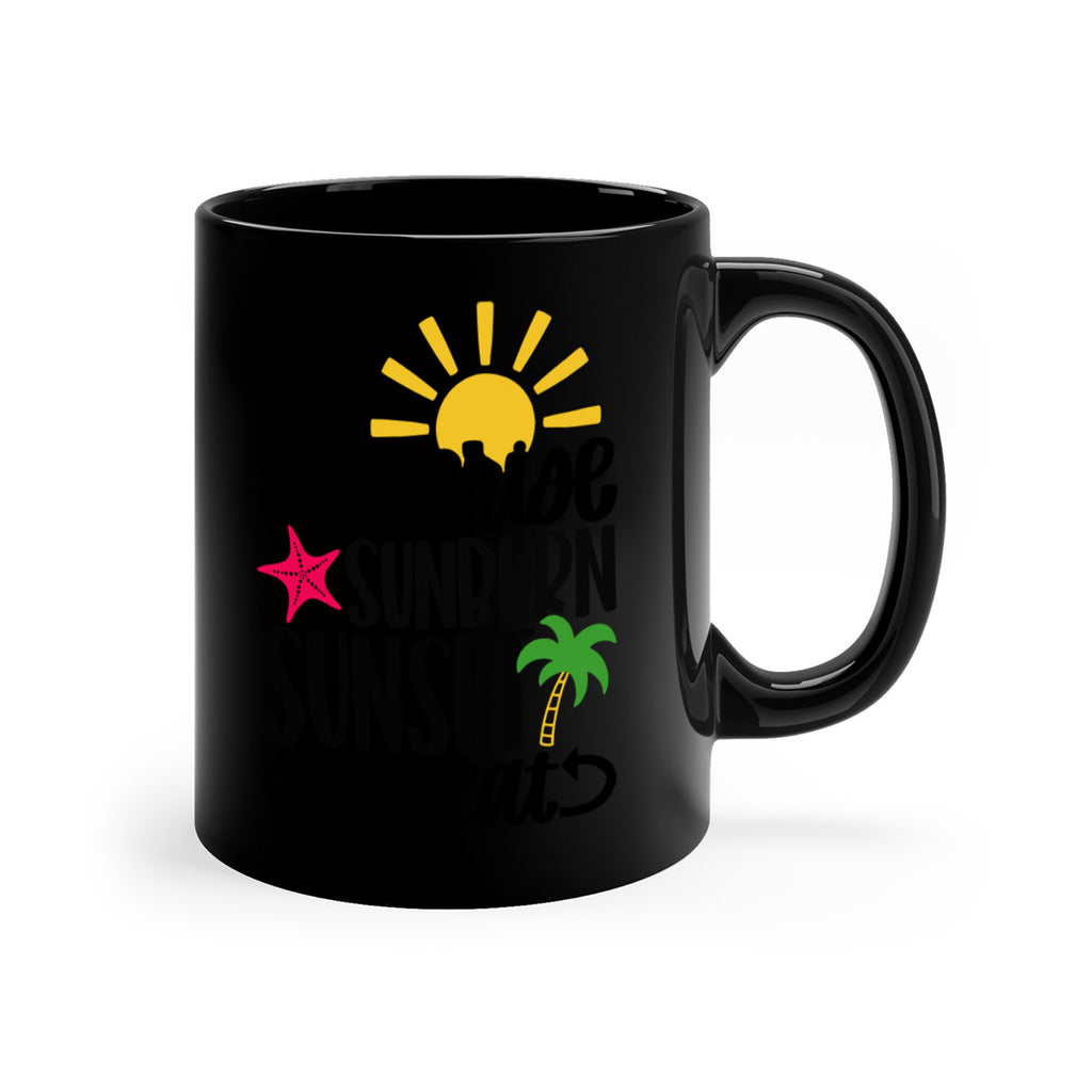 Sunrise Sunburn Sunset Repeat Style 16#- Summer-Mug / Coffee Cup