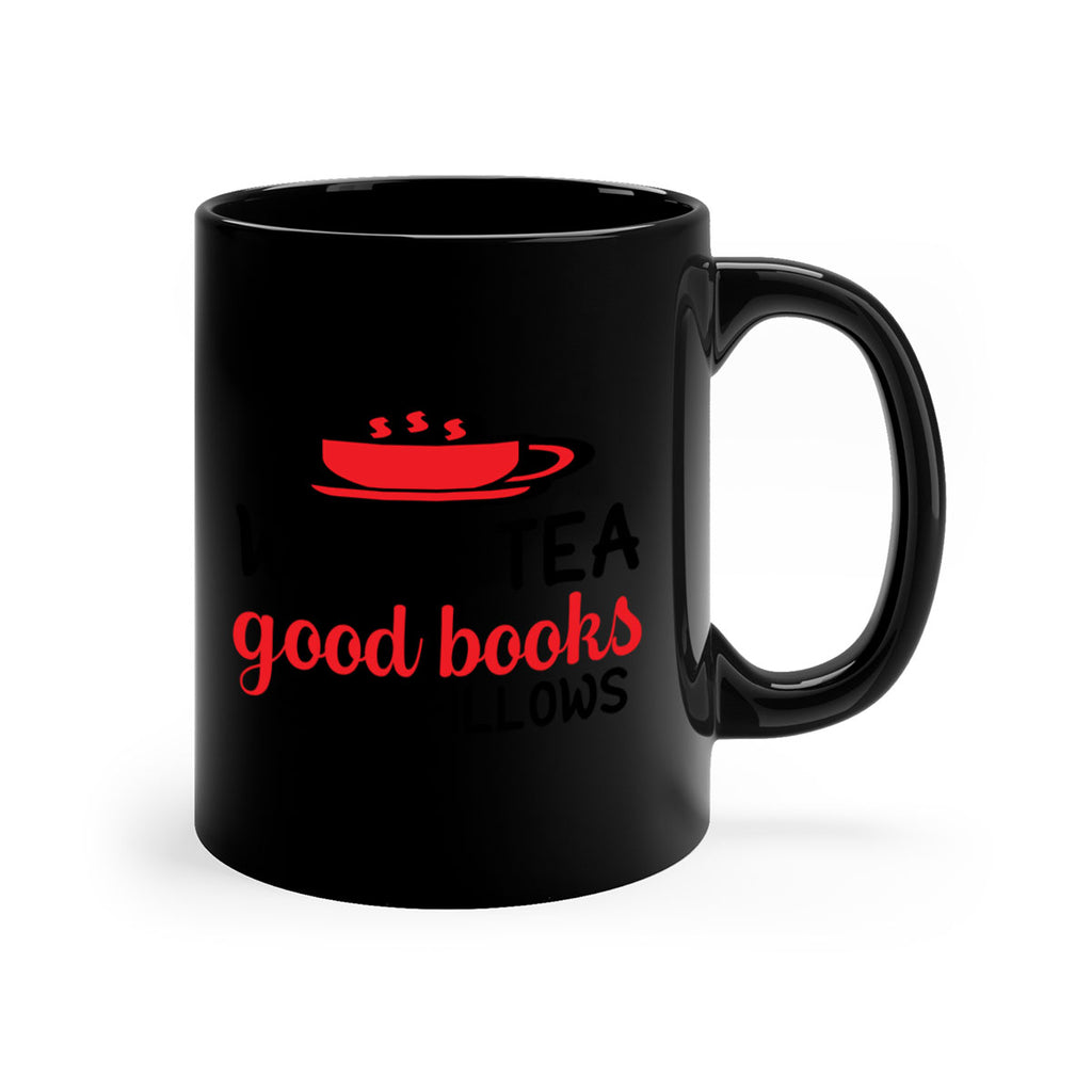 Warm tea good books soft pillows 448#- winter-Mug / Coffee Cup