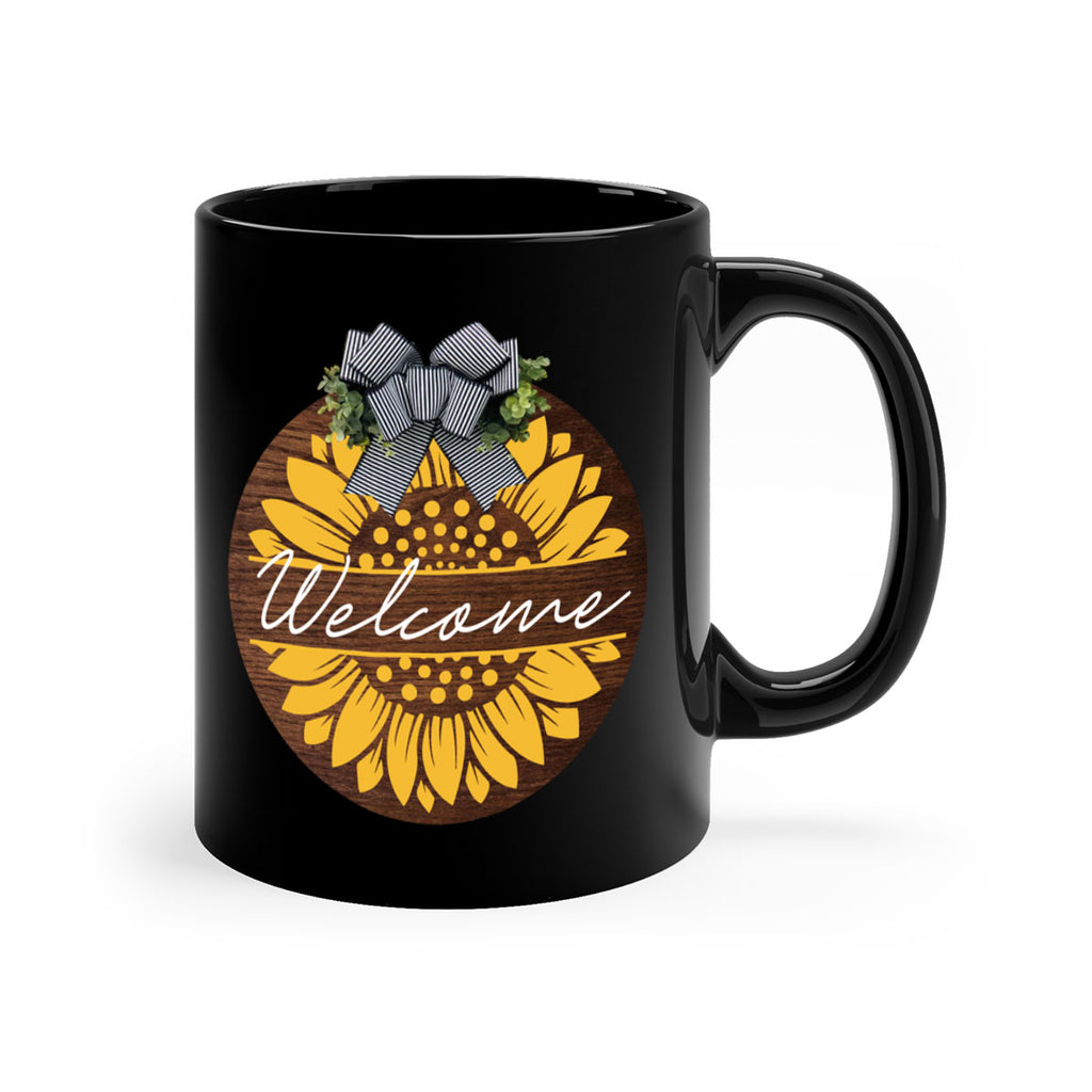 Welcome Sunflower Mockup584#- spring-Mug / Coffee Cup