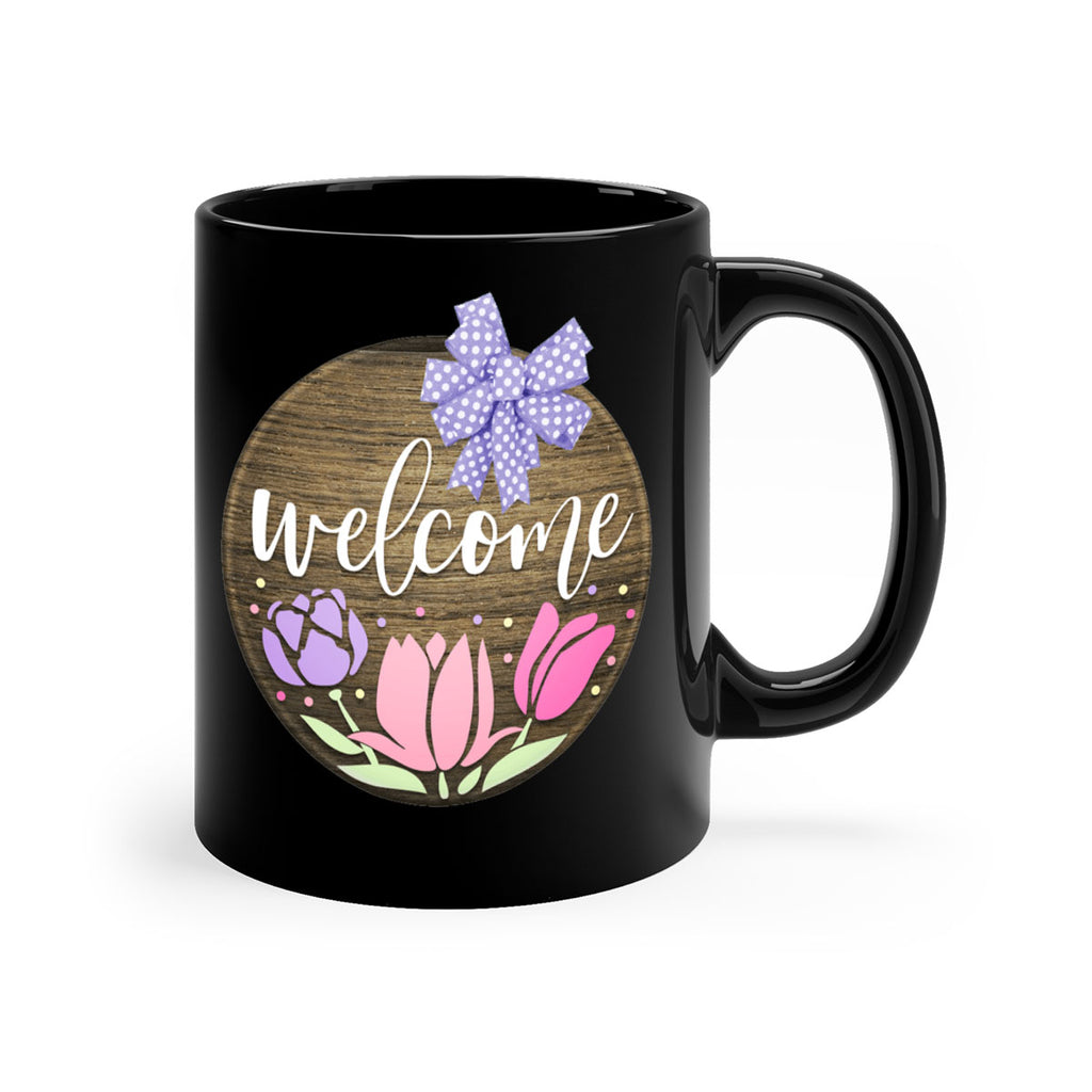 Welcome three flowers Mockup586#- spring-Mug / Coffee Cup