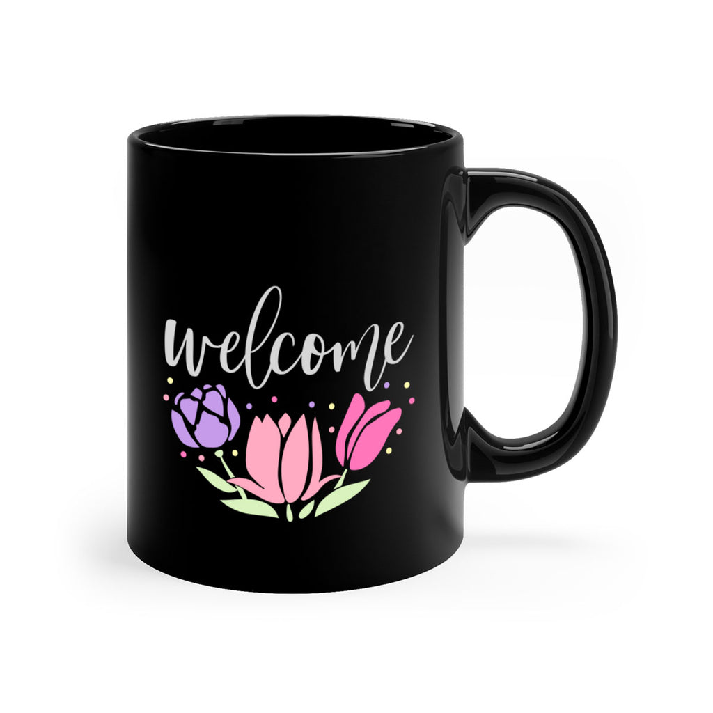 Welcome three flowers587#- spring-Mug / Coffee Cup