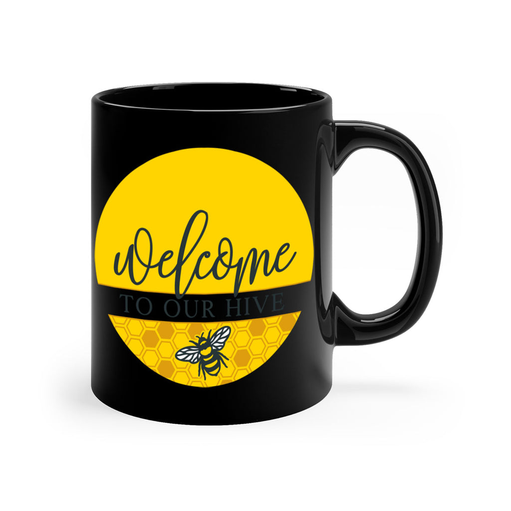 Welcome to our Hive complete yellow590#- spring-Mug / Coffee Cup