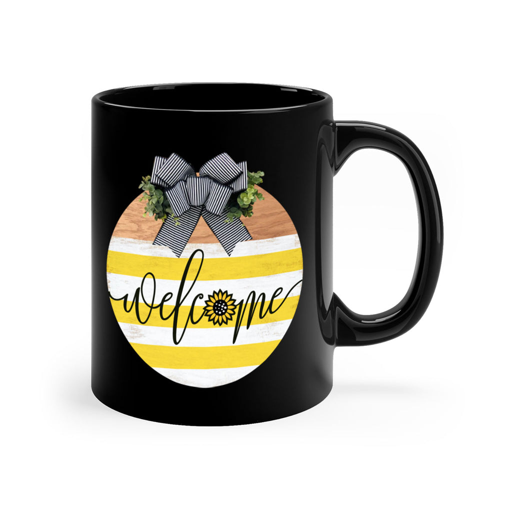 Welcome with sunflower Mockup591#- spring-Mug / Coffee Cup