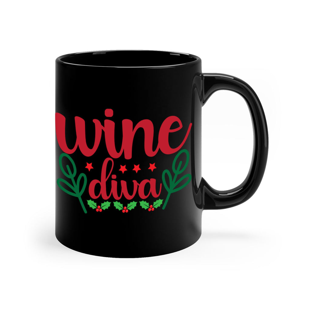 Wine Diva 482#- winter-Mug / Coffee Cup