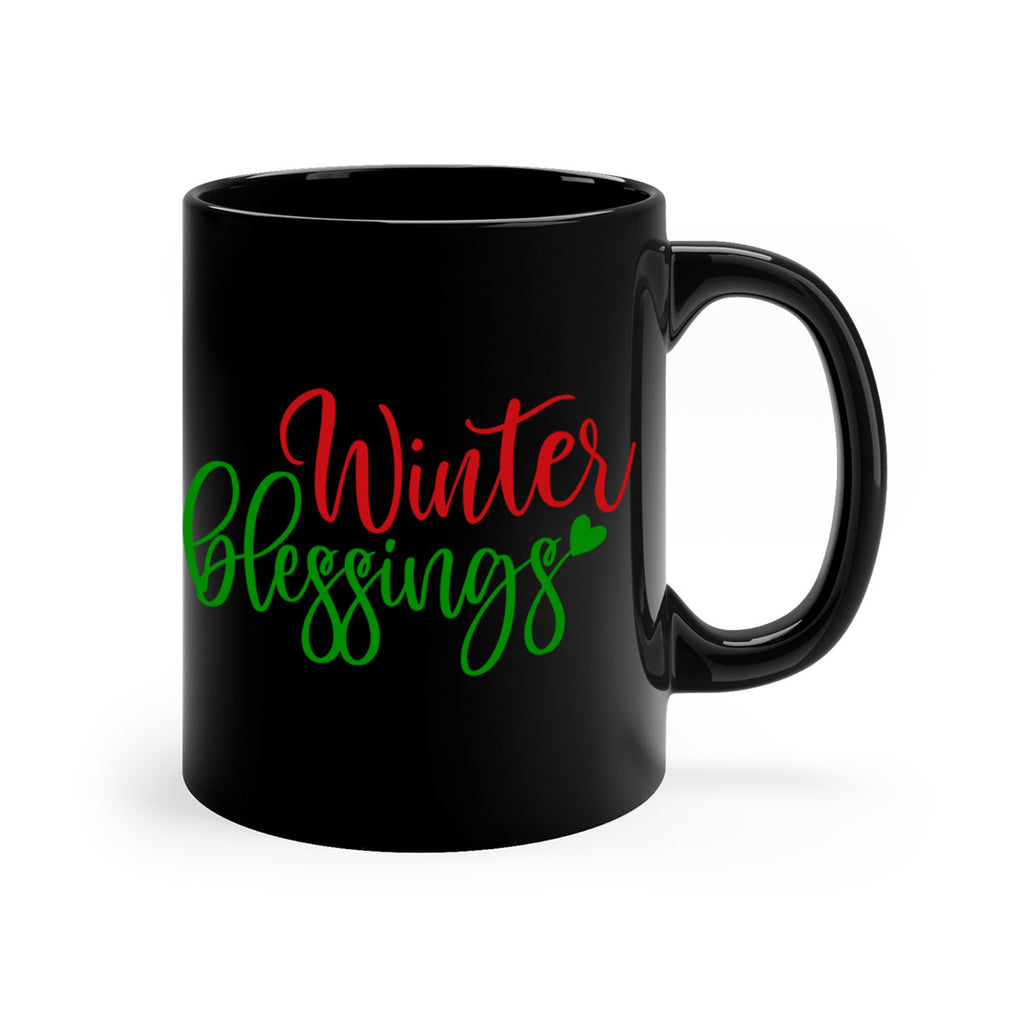 Winter Blessings 492#- winter-Mug / Coffee Cup