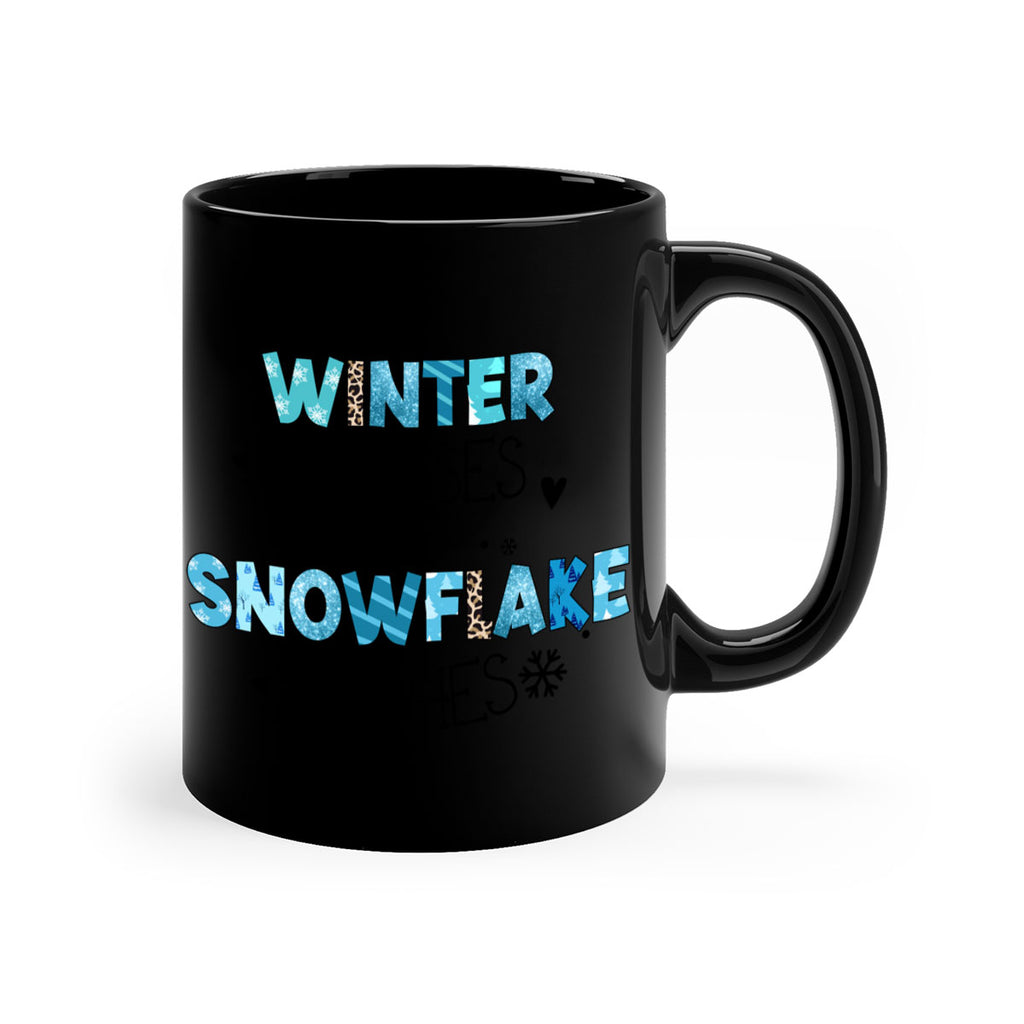 Winter kisses and snowflake wishes 571#- winter-Mug / Coffee Cup