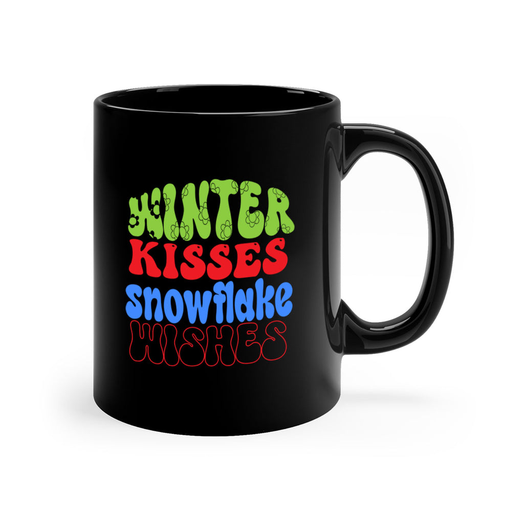 Winter kisses snowflake wishes 520#- winter-Mug / Coffee Cup