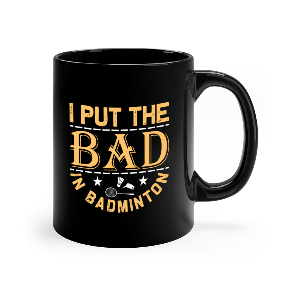 i 1056#- badminton-Mug / Coffee Cup