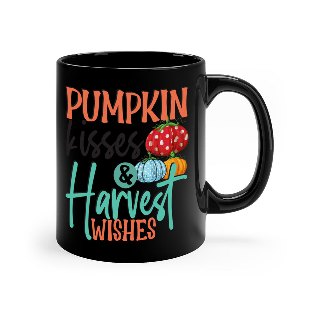 pumpkin kisses harvest wishes 526#- fall-Mug / Coffee Cup