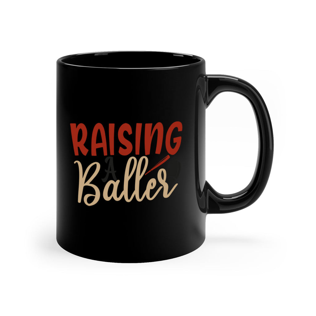 raising a baller 2278#- softball-Mug / Coffee Cup