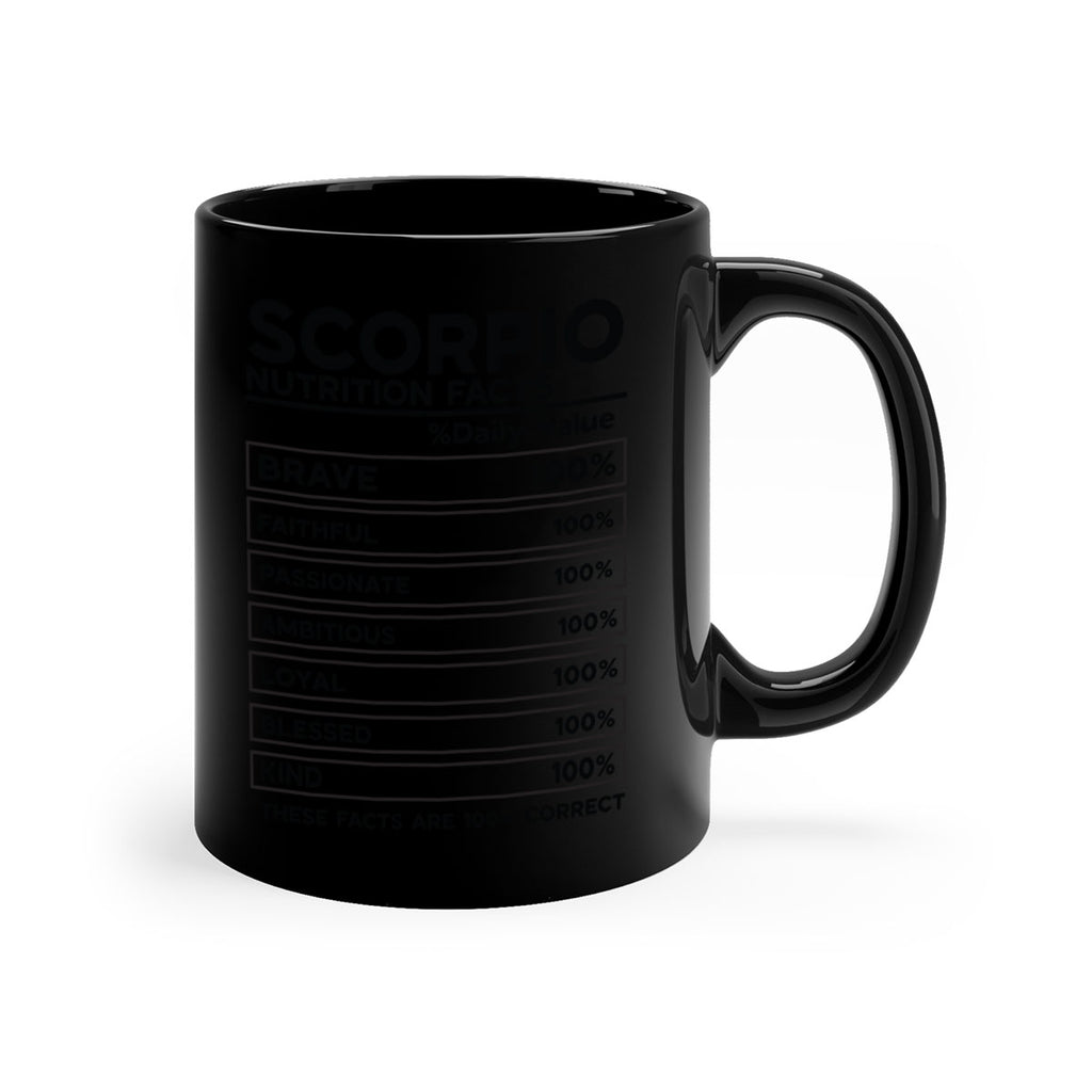 scorpio Nutrition Facts 434#- zodiac-Mug / Coffee Cup