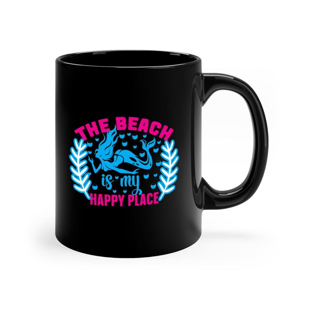 the beach is my happy place 626#- mermaid-Mug / Coffee Cup