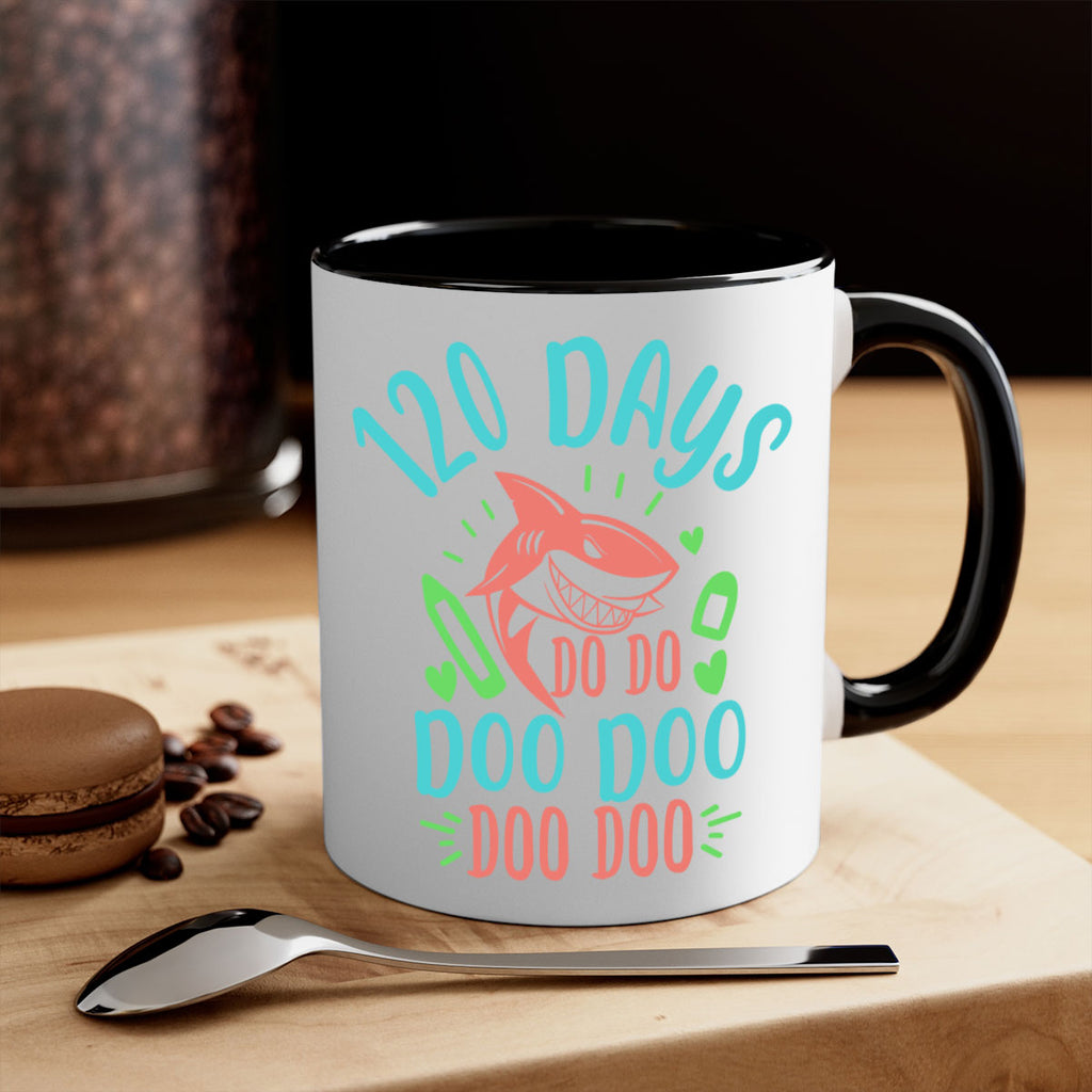 10 120 days shark doo doo 18#- 100 days-Mug / Coffee Cup