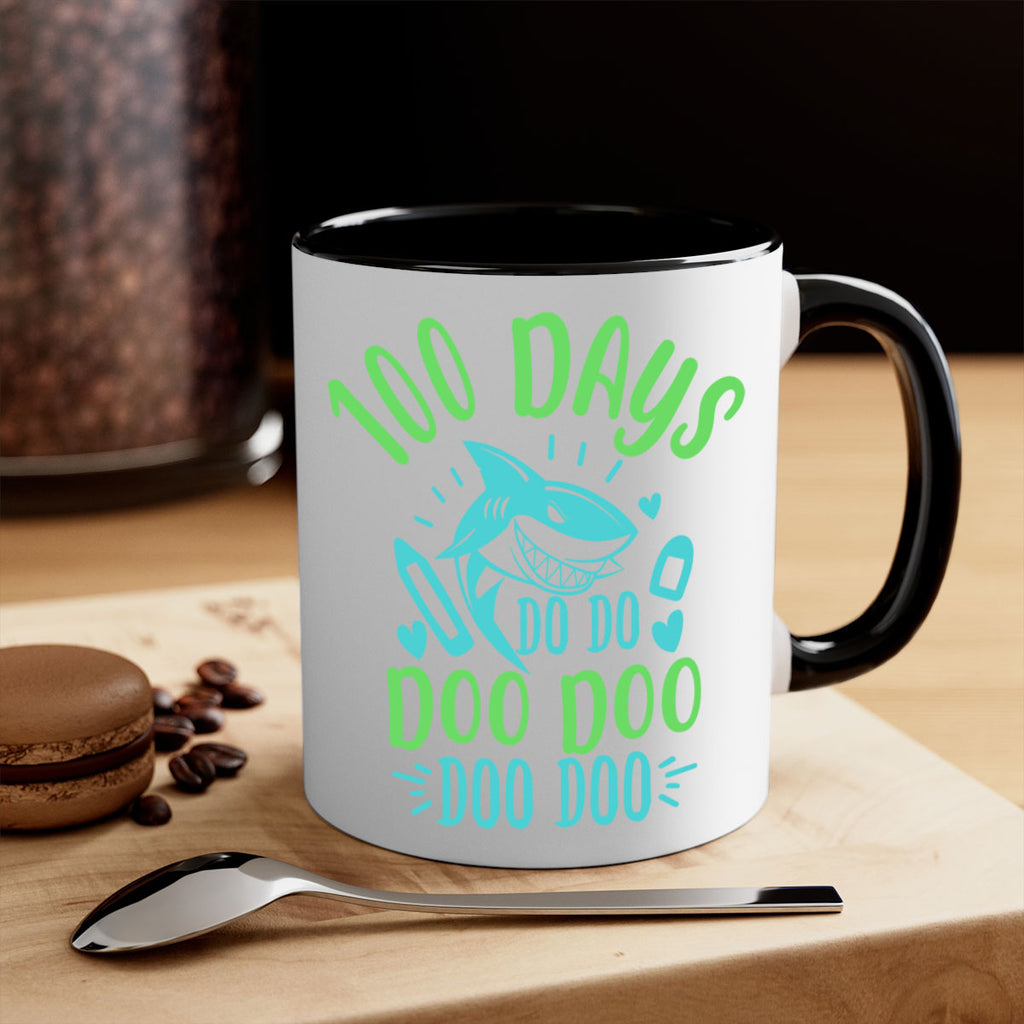 100 days shark doo doo 21#- 100 days-Mug / Coffee Cup