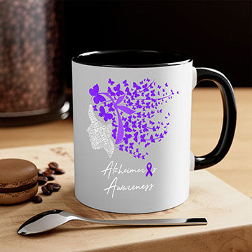 Alzheimers Awareness Shirt Alzheimers Purple Butterflies 23#- alzheimers-Mug / Coffee Cup