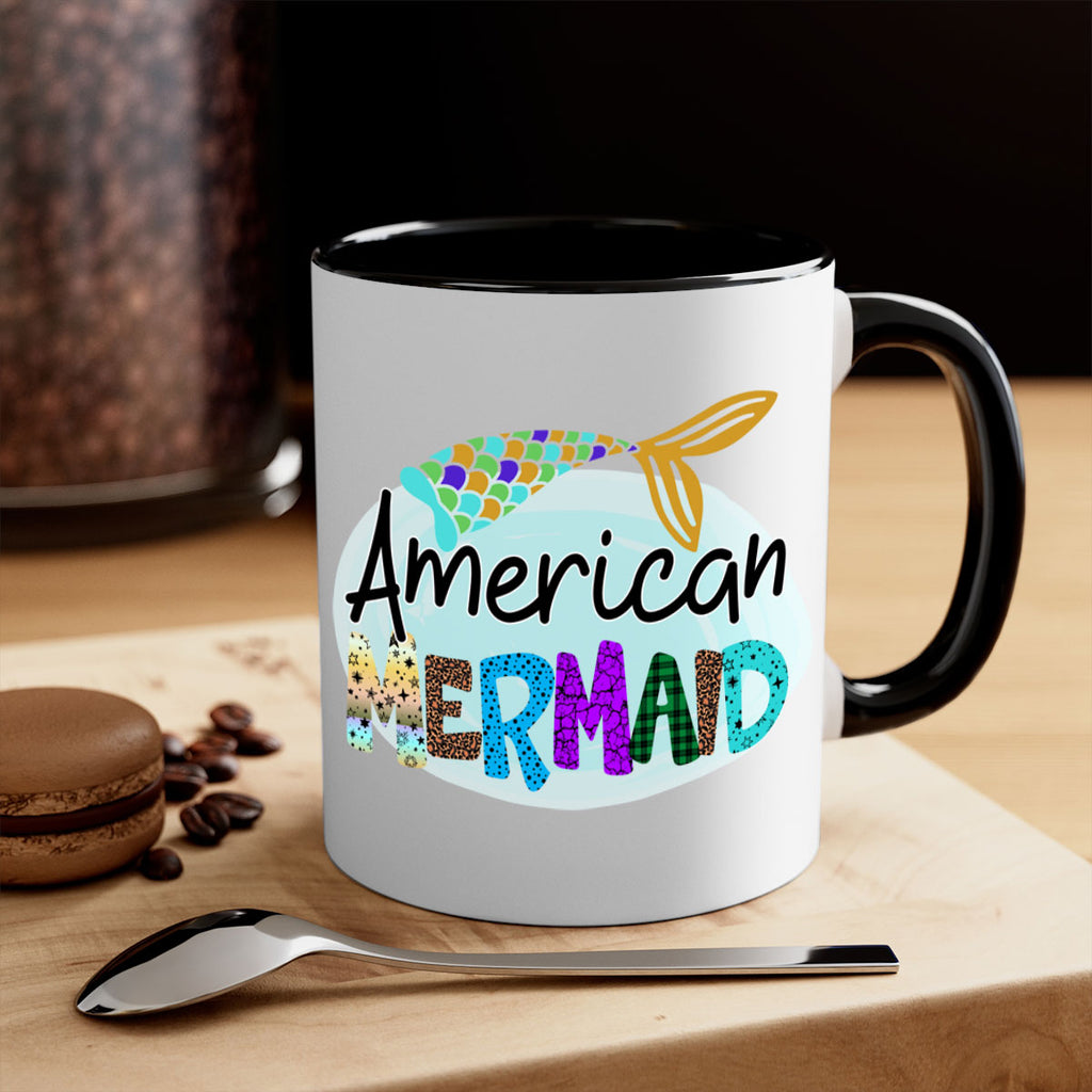 American Mermaid 14#- mermaid-Mug / Coffee Cup