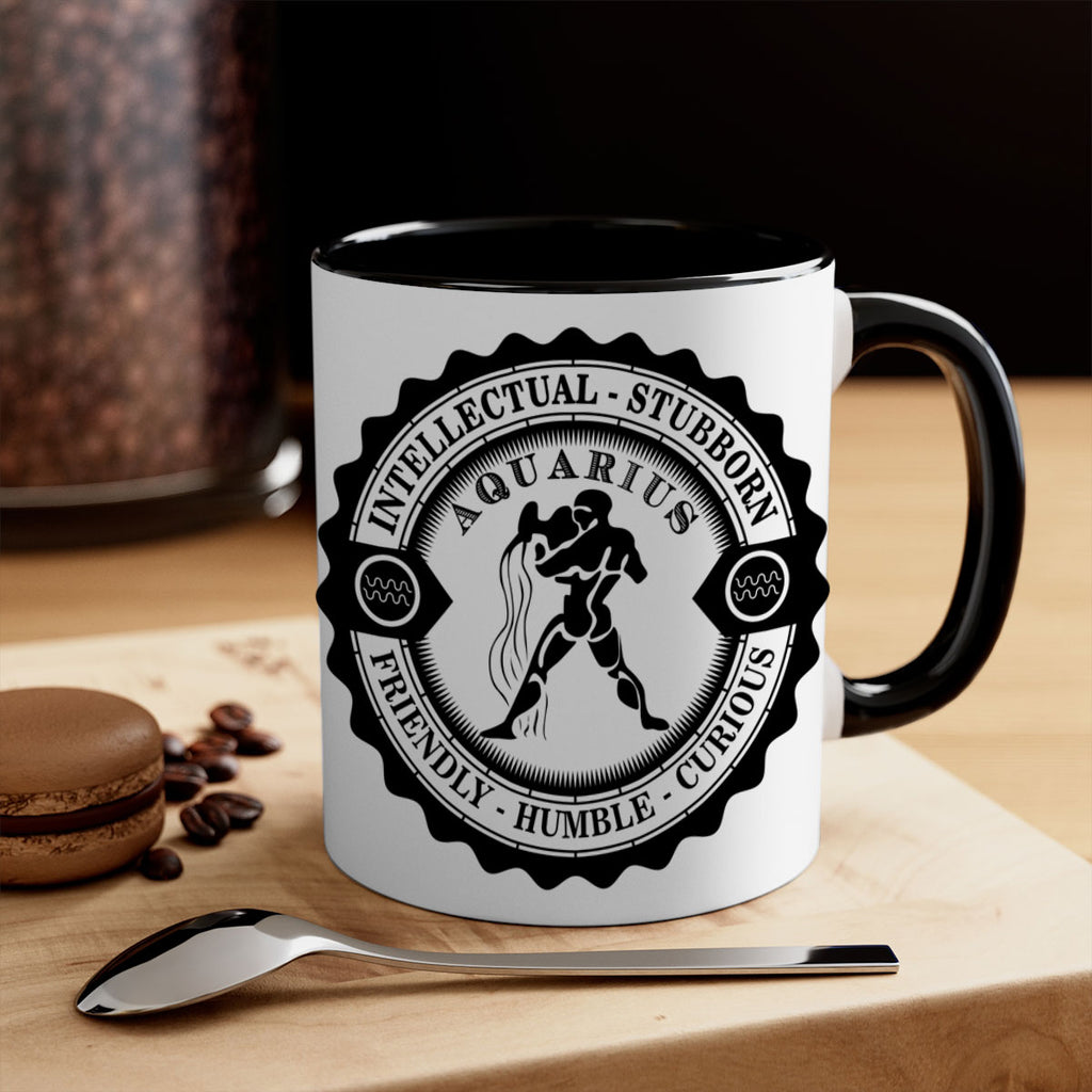 Aquarius balck 44#- zodiac-Mug / Coffee Cup