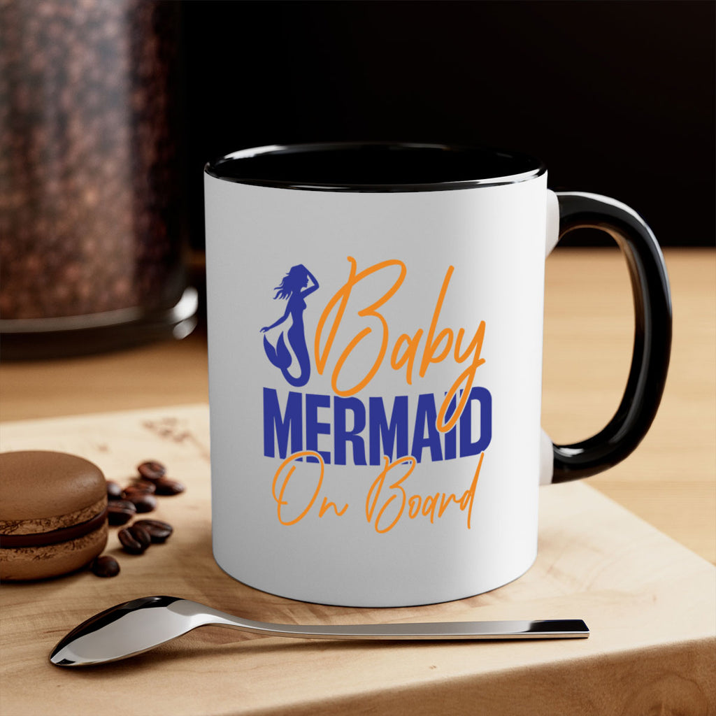 Baby Mermaid on Board 20#- mermaid-Mug / Coffee Cup