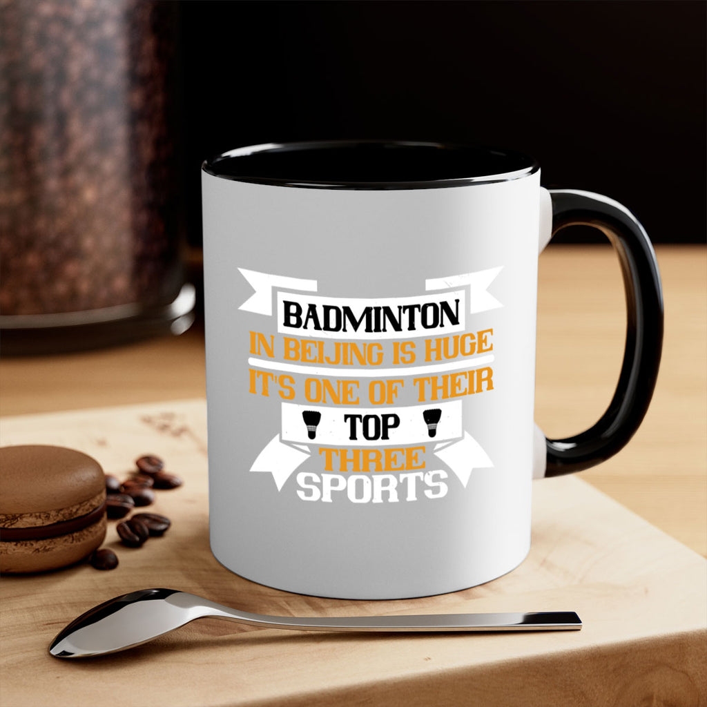 Badminton in Beijing is huge its one of their top three sports 1672#- badminton-Mug / Coffee Cup