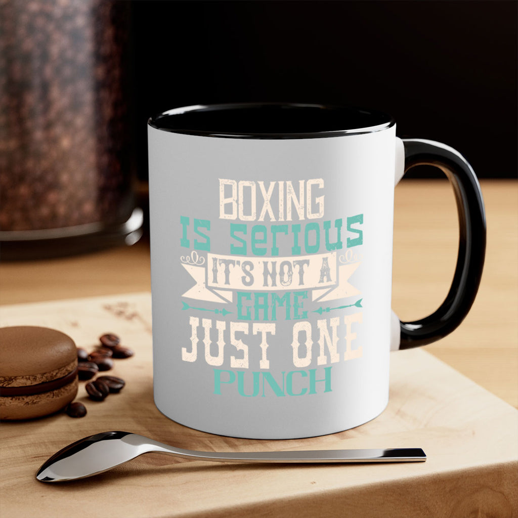 Boxing is serious Its not a game Just one punch 1556#- boxing-Mug / Coffee Cup