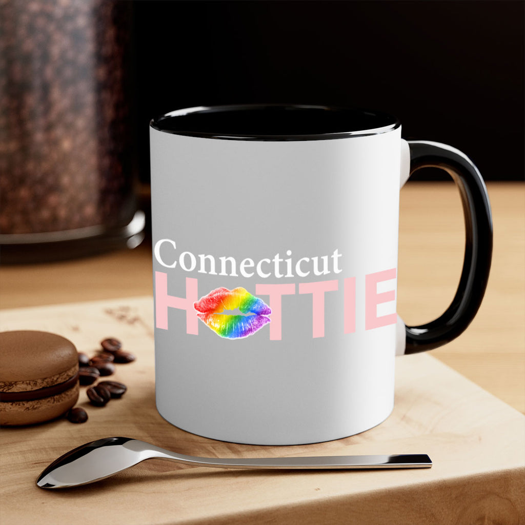 Connecticut Hottie with rainbow lips 58#- Hottie Collection-Mug / Coffee Cup