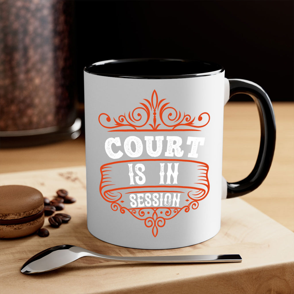 Court is in ball session 1570#- basketball-Mug / Coffee Cup