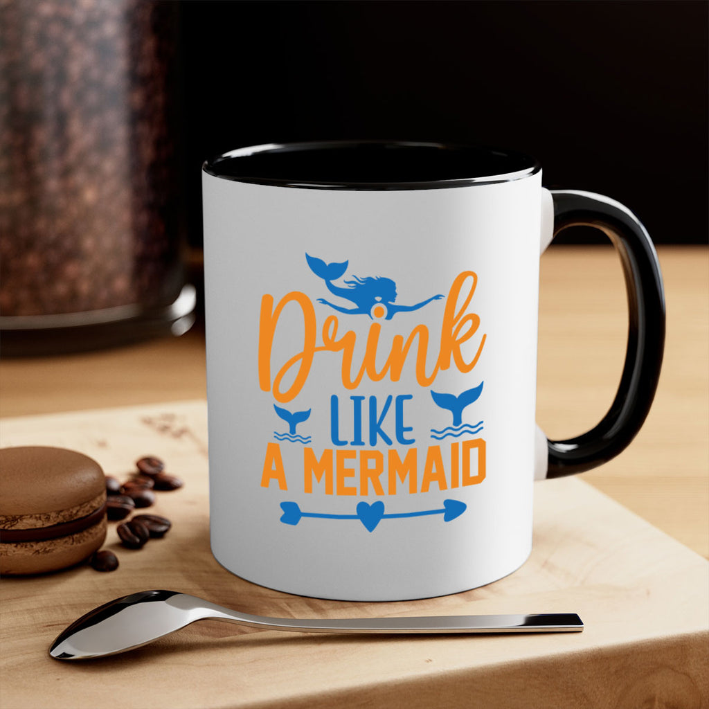 Drink Like a Mermaid 142#- mermaid-Mug / Coffee Cup