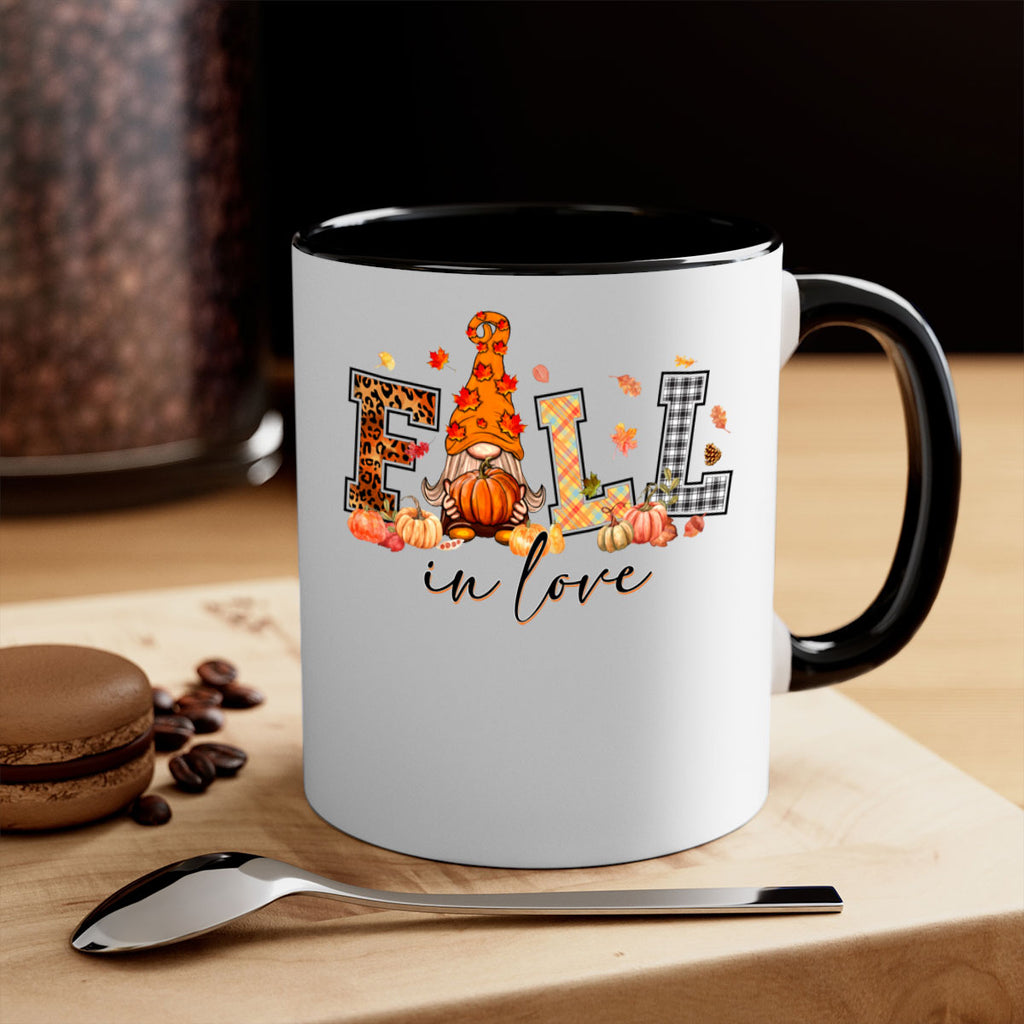 FALLinloveFallGnome 151#- fall-Mug / Coffee Cup