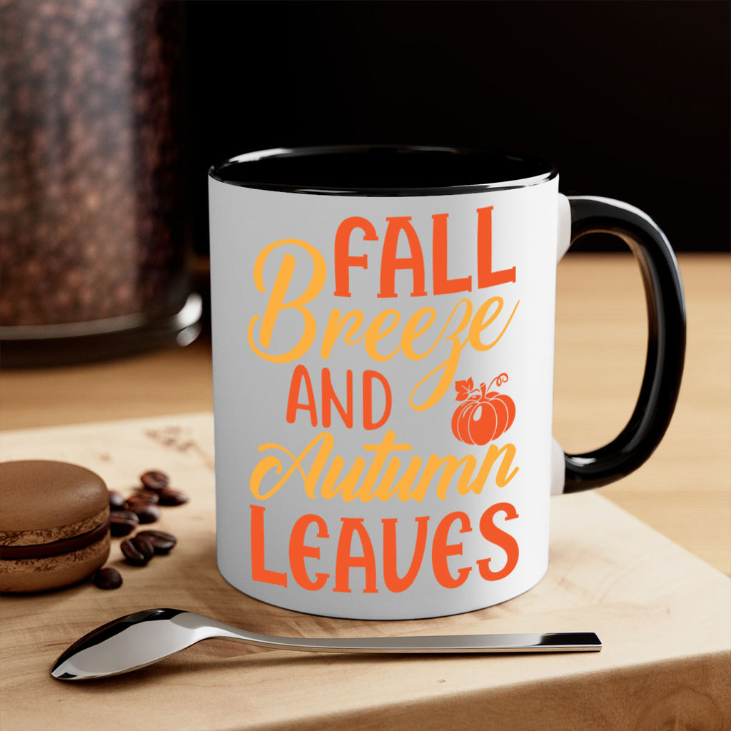 Fall Breeze and Autumn Leaves 92#- fall-Mug / Coffee Cup