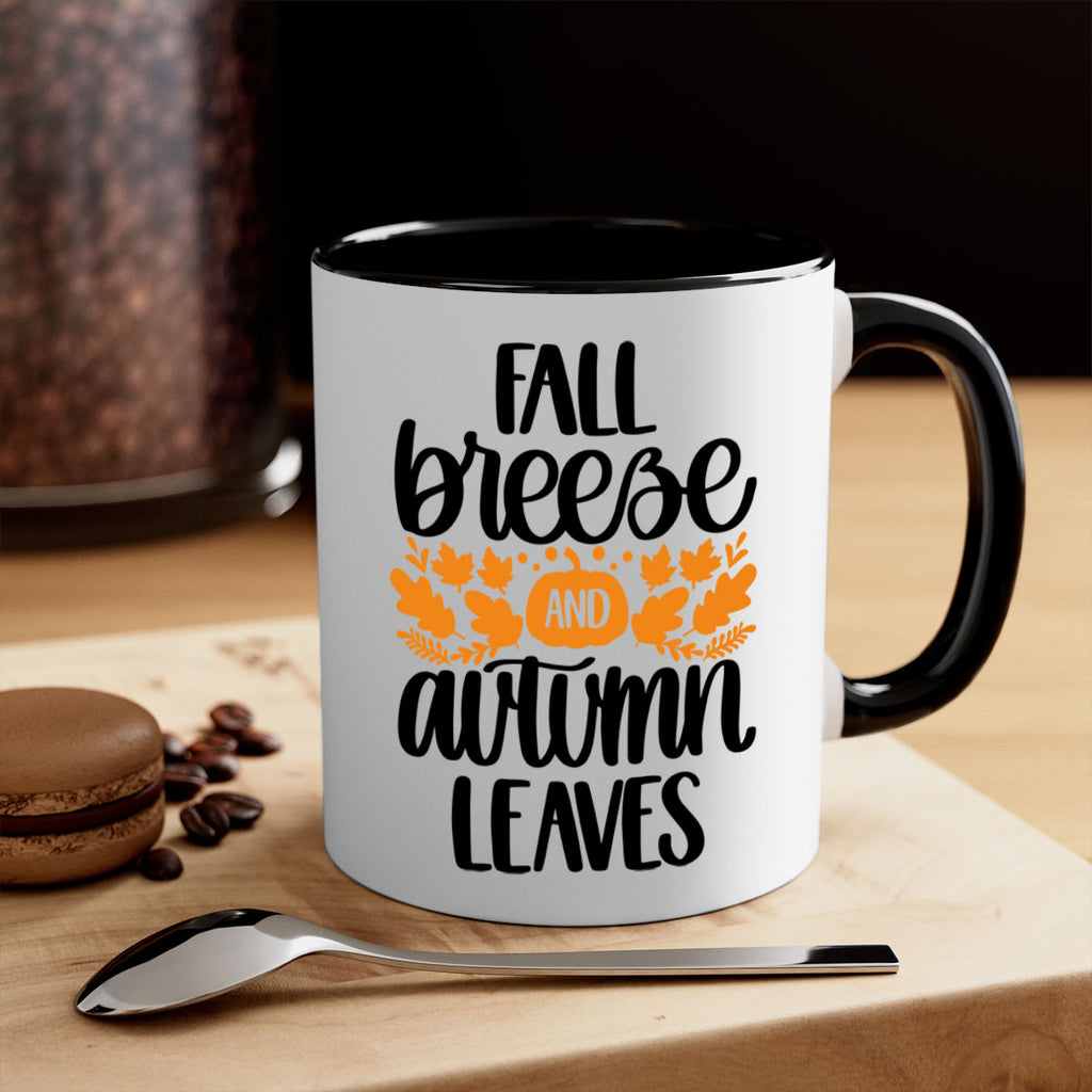 Fall Breezy And Autumn Leaves 482#- fall-Mug / Coffee Cup
