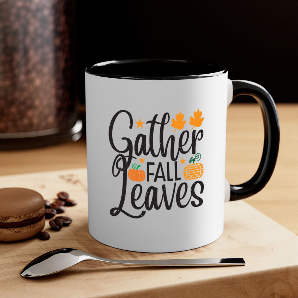 Gatherfallleaves 189#- fall-Mug / Coffee Cup