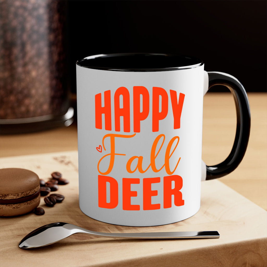 Happy Fall Deer Design 218#- fall-Mug / Coffee Cup
